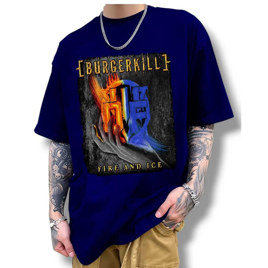 ALPHA - KAOS DISTRO UKURAN JUMBO GAMBAR BURGERKILL METAL BAND