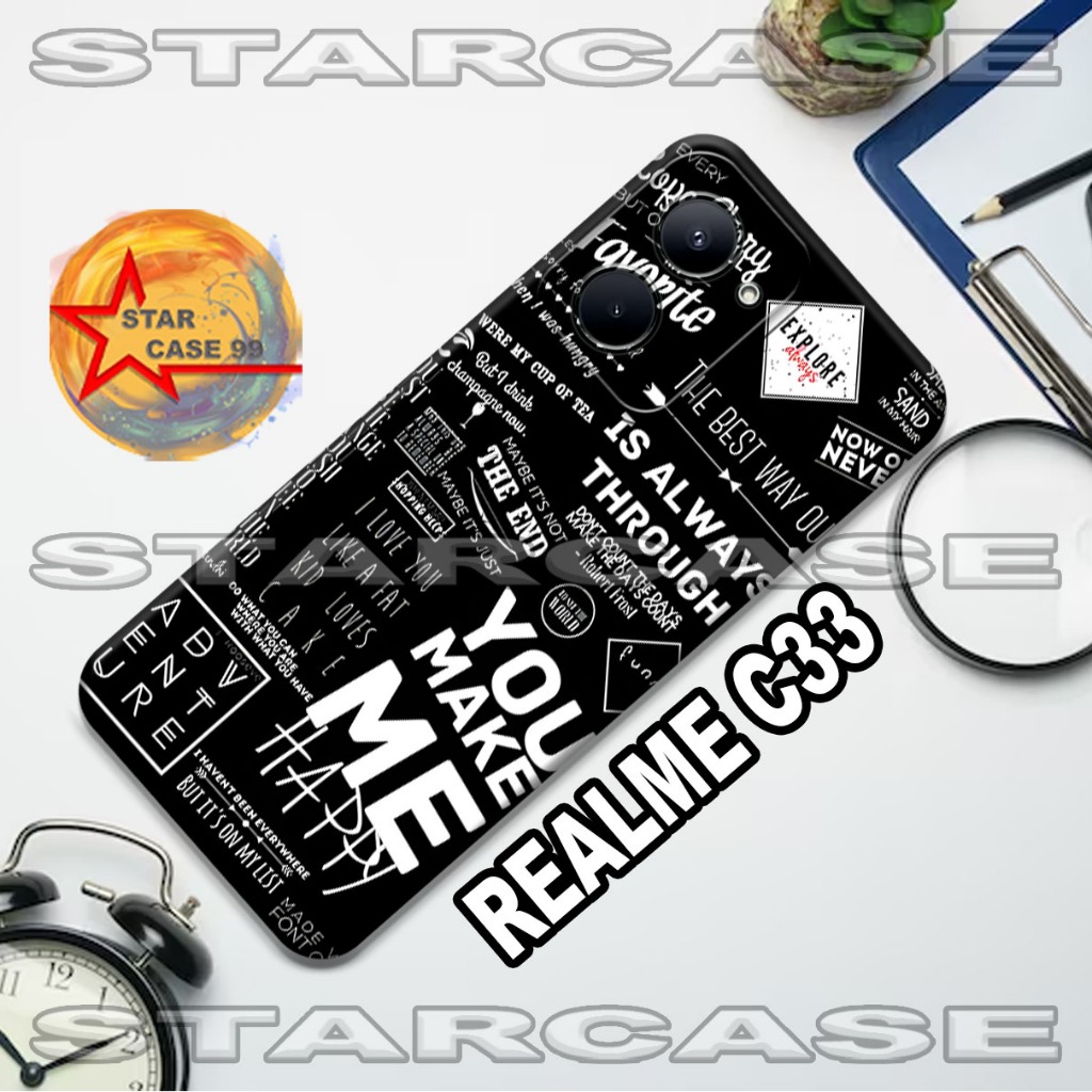 Softcase realme c33 /S9/Motif aeshtetic/case realme c33/casing/silicon/silikon