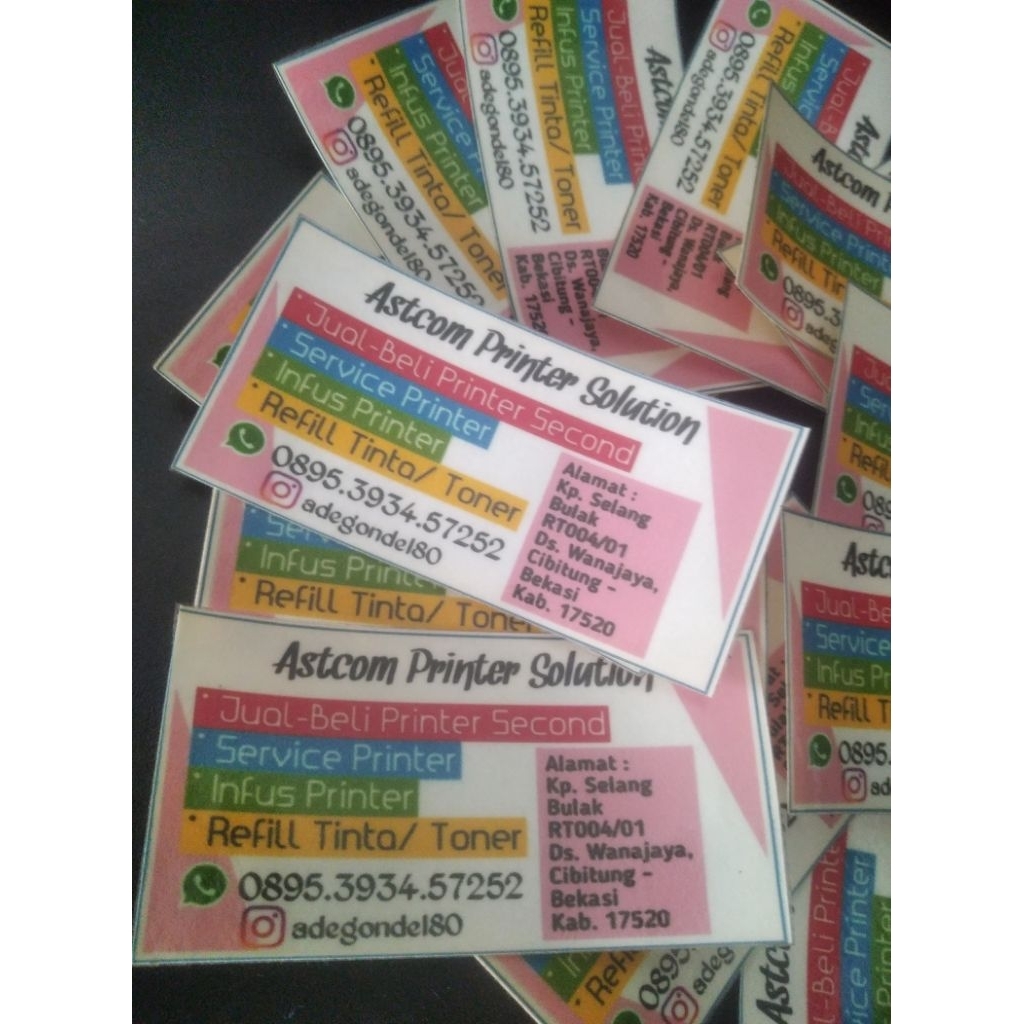 

Cetak Stiker untuk label kemasan Custom produk olshop contour cut harga termurah