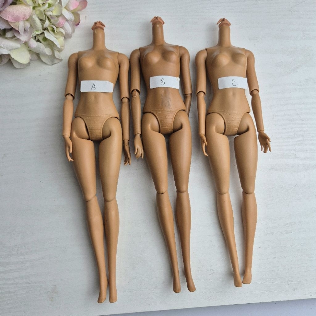 Body Barbie Mattel Full Artikulasi Pivotal Mattel Tone Tan