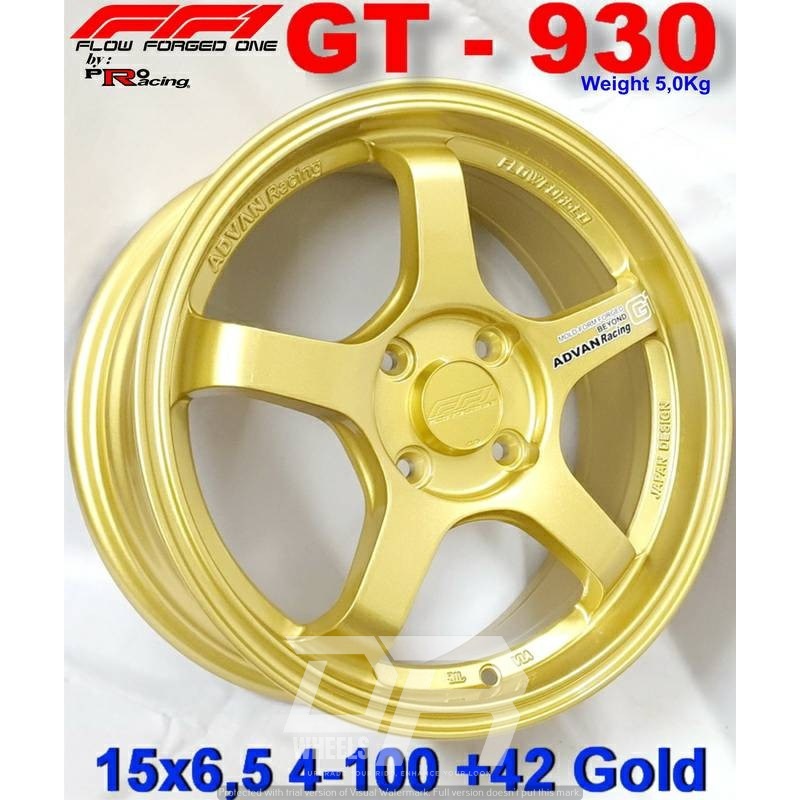 VELG MOBIL MODEL TE37 RING 15 COCOK UNTUK BRIO,AGYA,AYLA DLL WARNA GOLD/EMAS