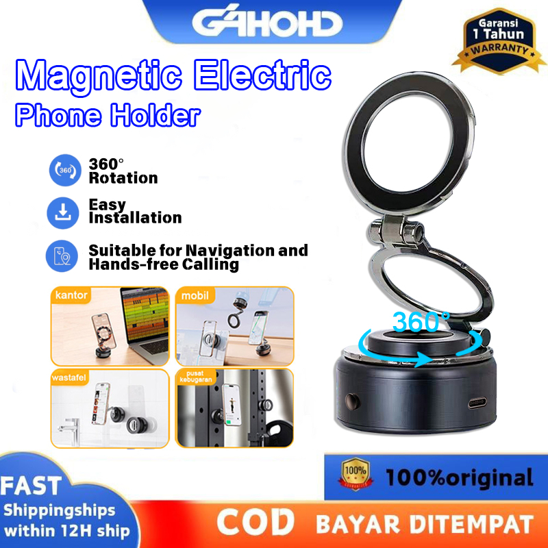 Magnetic phone holder hp Mobil 360 Rotasi Adjustable, Original Otomatis Car Holder Phone Magnetic