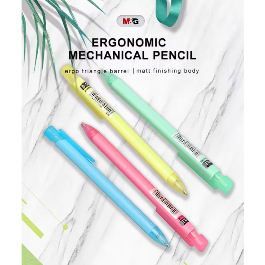 

M&G Pensil Mekanik HB 0.7mm / 0.9 mm / Ergonomic Mechanical Pencil