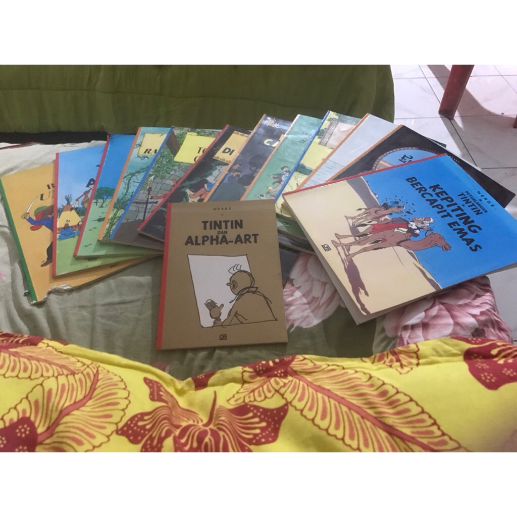 Buku Herge Ilustrasi Petualangan Tintin Adventure Book