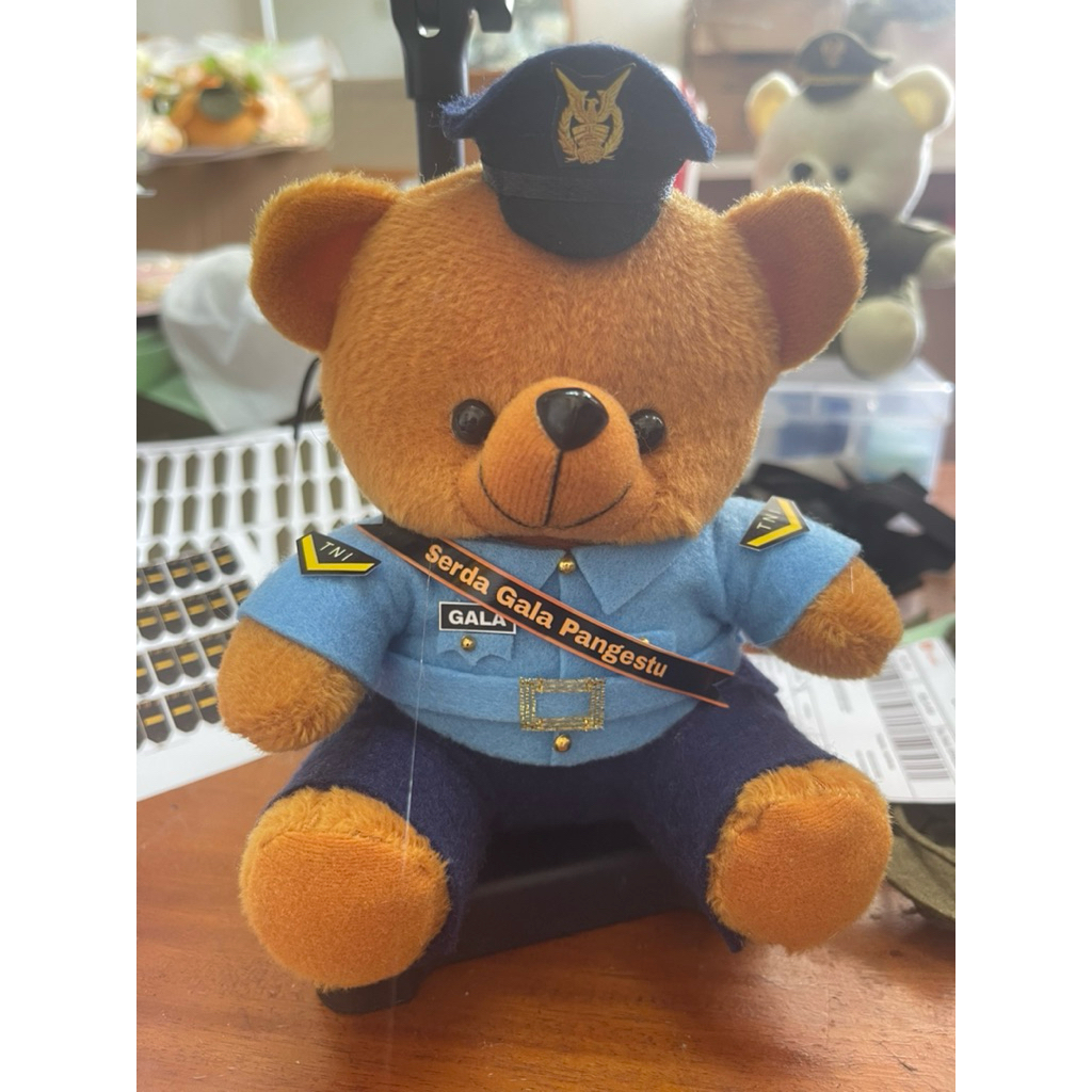 Boneka TNI AU PDU 4, MINI 15cm( free request nama & pangkat )