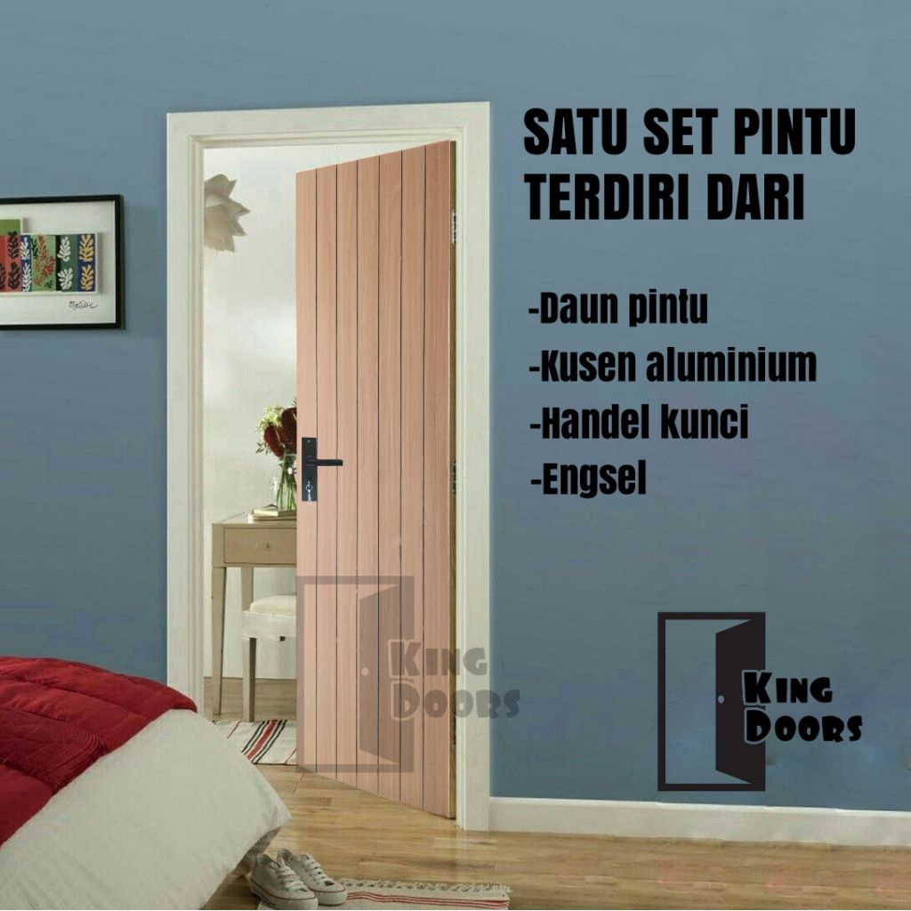 pintu kamar minimalis | Satu set pintu kusen lengkap | Pintu minimalis | pintu kamar murah | pintu r