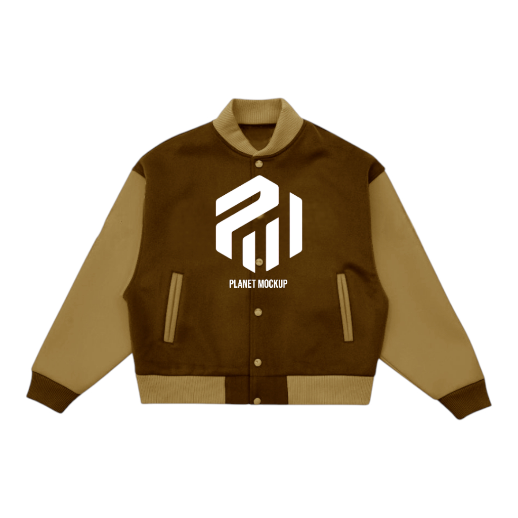 Mockup Jaket Varsity Flat - CorelDraw