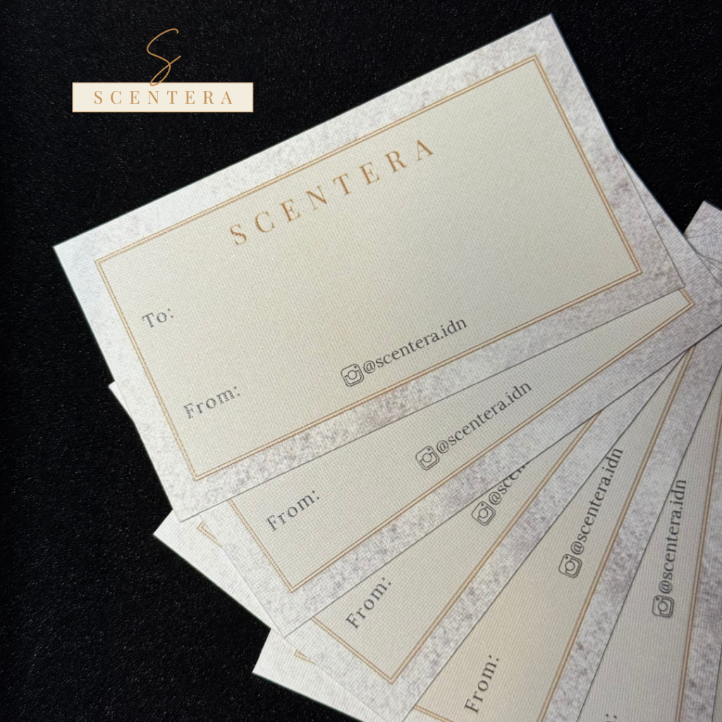 

Kartu ucapan SCENTERA untuk gift