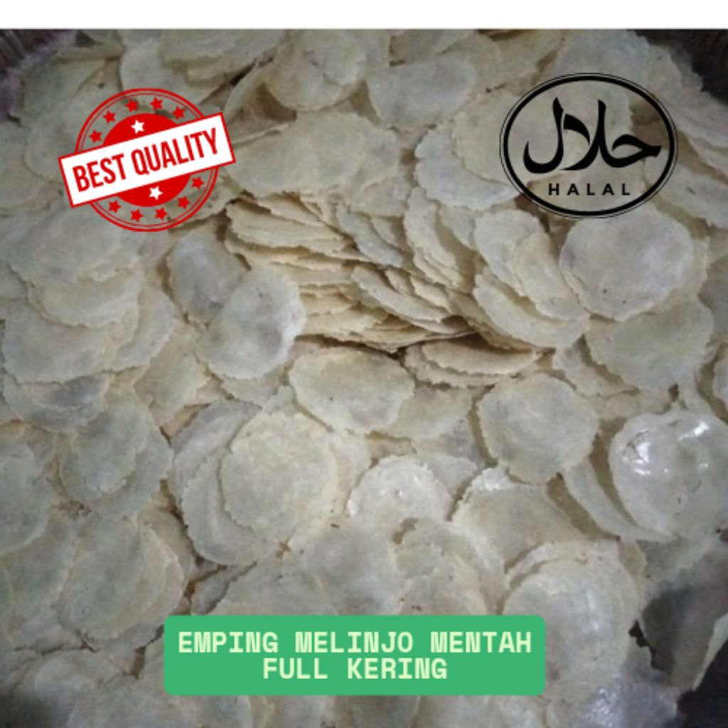

EMPING MELINJO 500GR/EMPING BIJI MELINJO/EMPING KHAS KEBUMEN/EMPING SUPER KERING