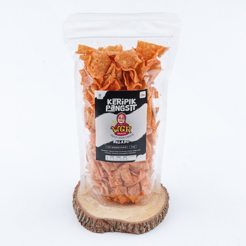 

KERIPIK PANGSIT RASA BALADO 210gr - WGR SNACK