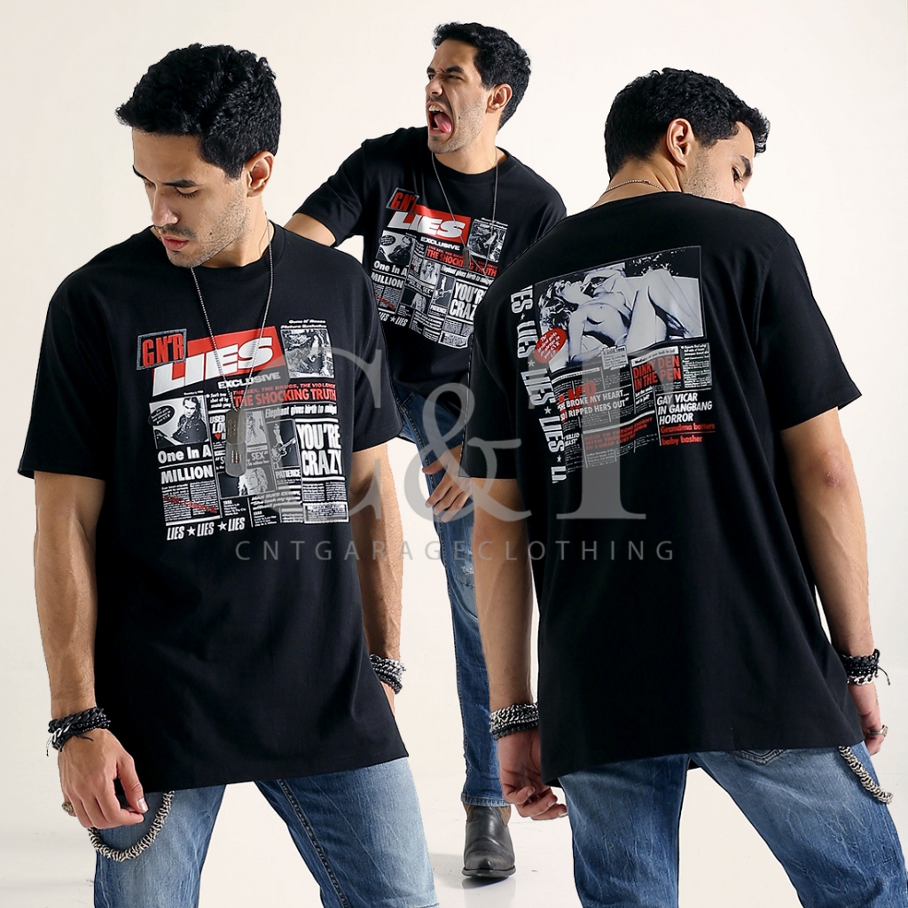 GUNS N' ROSES GNR LIES UNCENSORED BLACK TSHIRT UNISEX PREMIUM COTTON 100% | TR 213 | KAOS DISTRO VIN