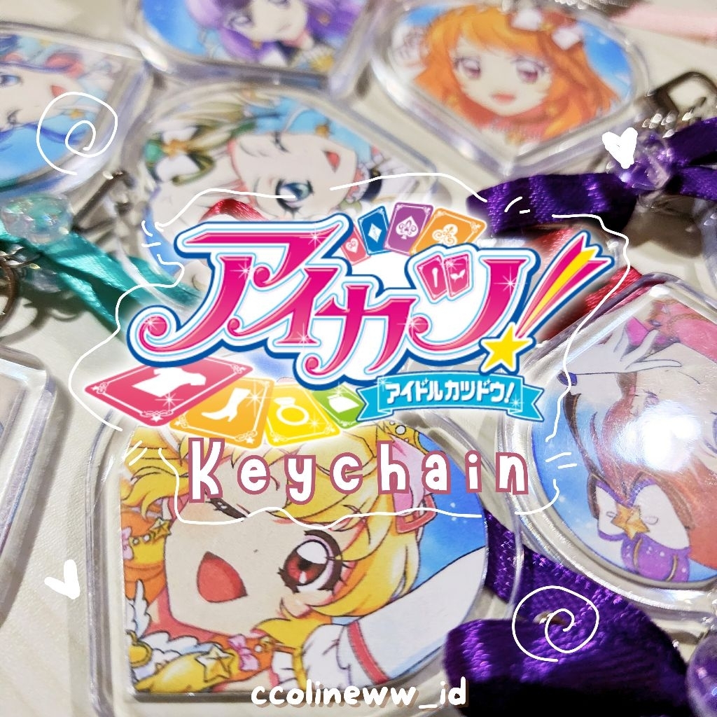 unofficial merch aikatsu keychain