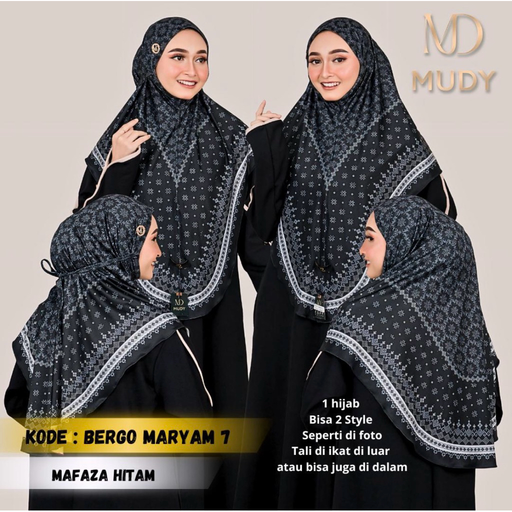 hijab bergo motif terbaru nyaman syari