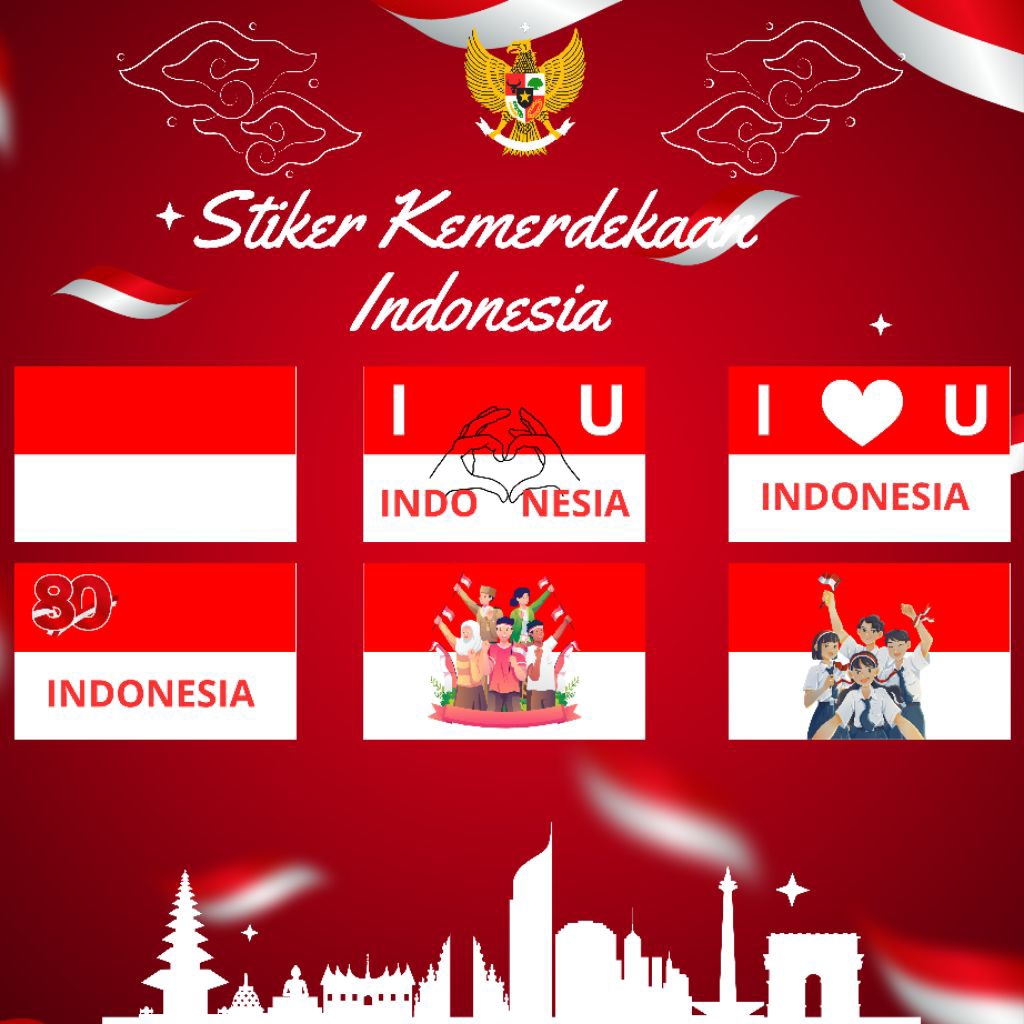 

Stiker Bendera Merah Putih / Stiker Indonesia / isi 50pcs Rp 3500