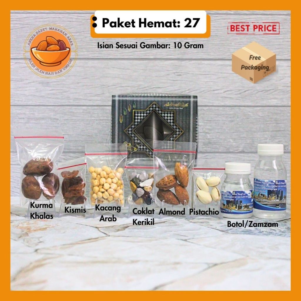 

Paket Oleh Oleh Haji dan Umroh Ekonomis | 10gr