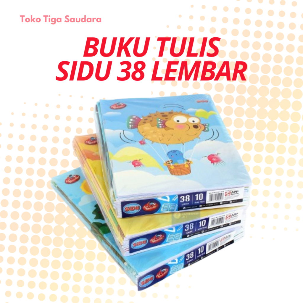 

Buku Tulis SIDU 38 Lembar 1 Pack Isi 10 Buku