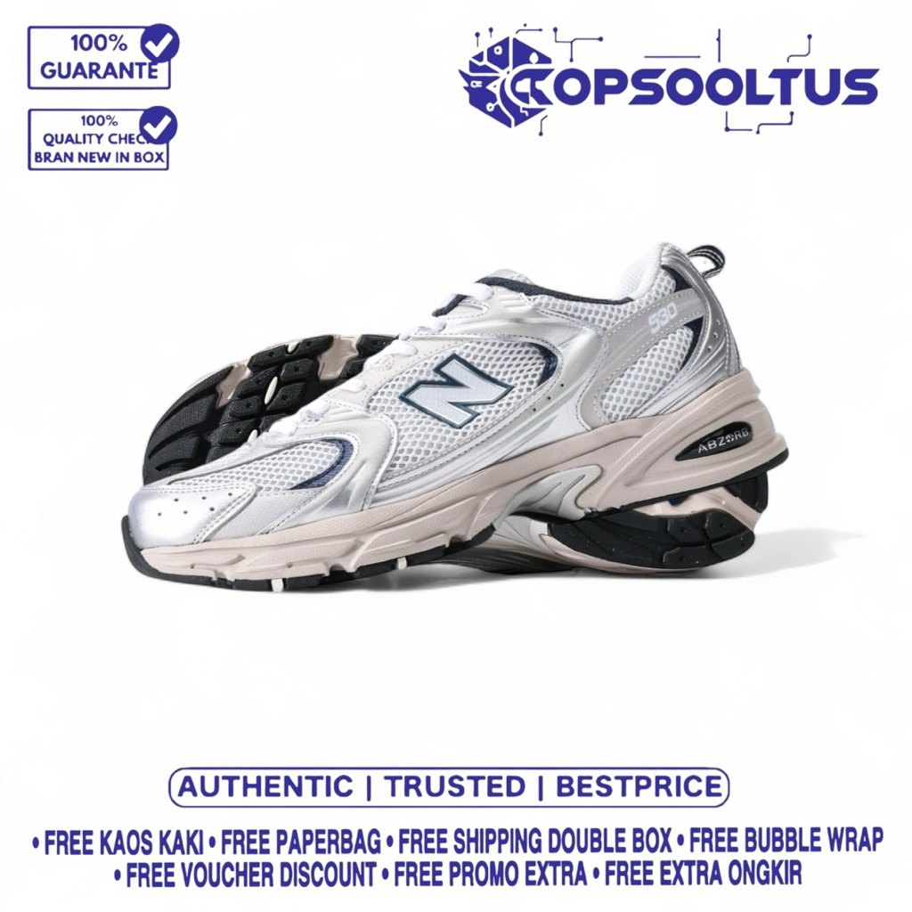 

Sneakers'530R1 Ste*l Metall'ic 100'% Authentic Bnib.
