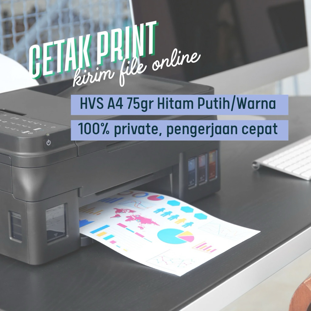 

CETAK PRINT A4 75gr HITAM PUTIH / WARNA