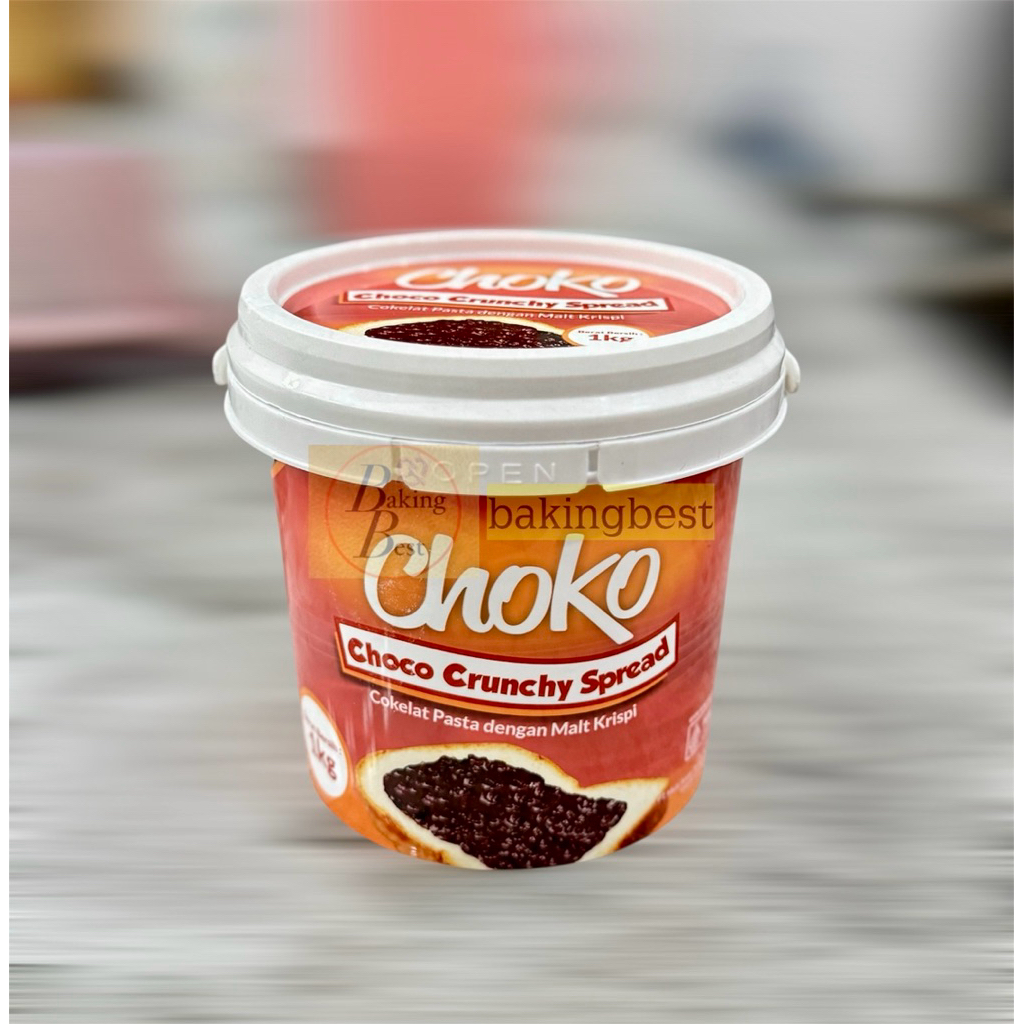 

Choco Crunchy Spread 1 kg Halal Choko BPOM RI. Coklat Pasta Malt Krispi Praktis Olesan Makanan & Kue