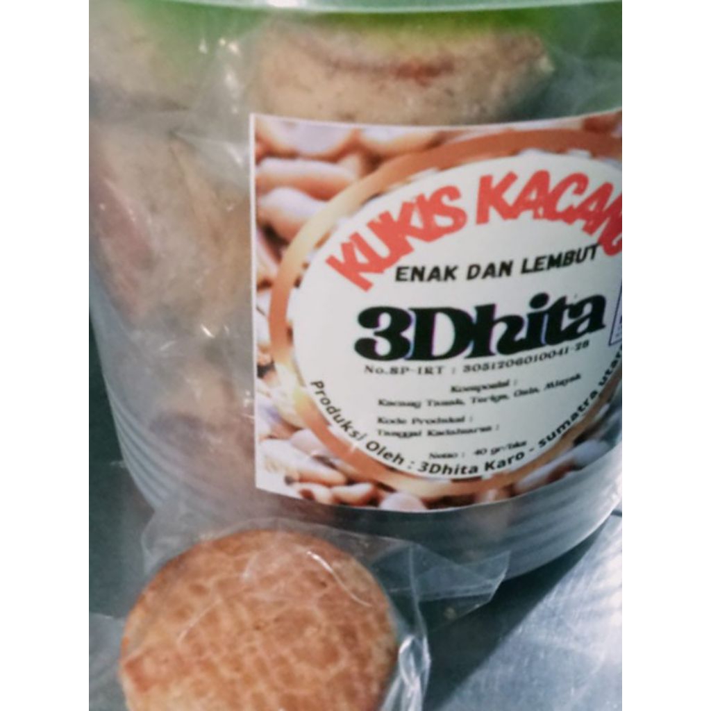 

Kue Kacang 3Dhita / Kue Kacang Jadul 850gr / Kukis kacang enak