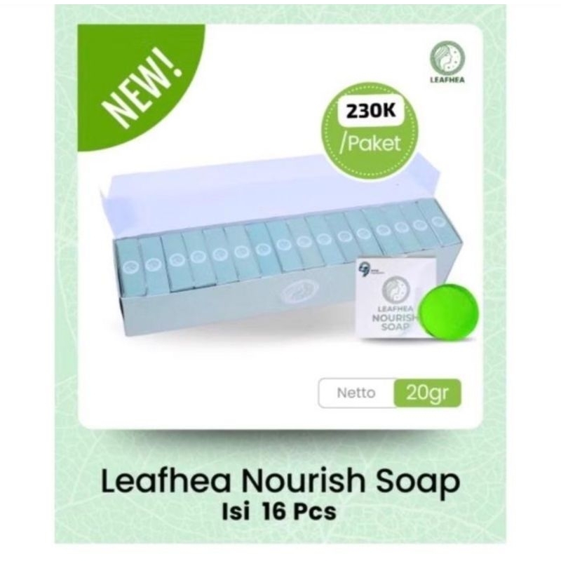 Sabun Leafhea Original kemasan baru sabun mencerahkan wajah mengecilkan pori pori dan melembabkan wa
