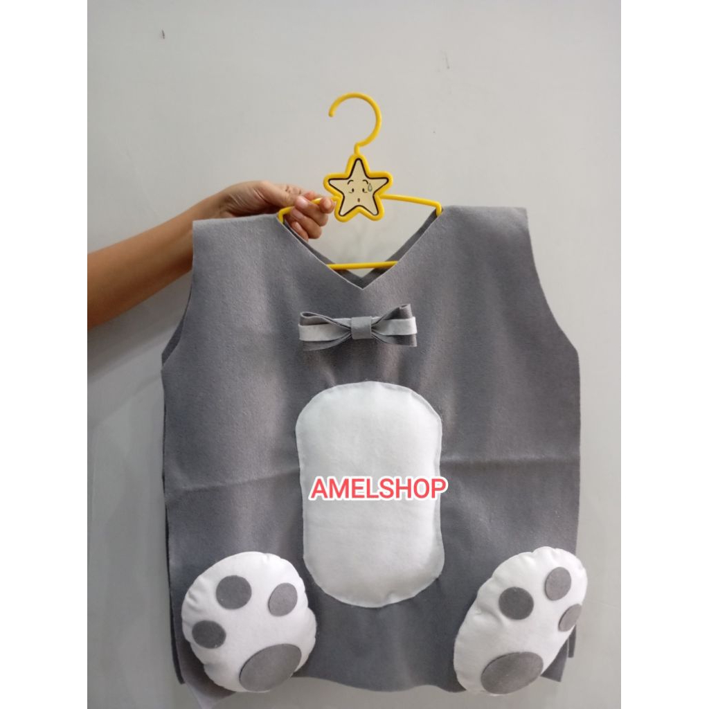 PO kostum kelinci anak TK/baju karnaval anak/kostum kain flanel