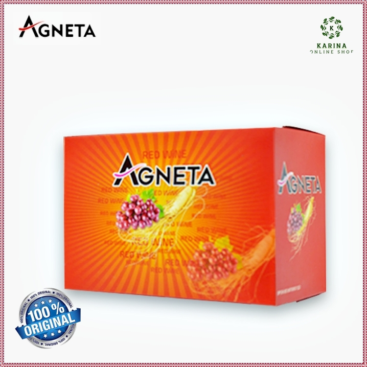 Agneta Botanical Red Wine Kemasan 1 Box isi 20 Sachet @10 Gram