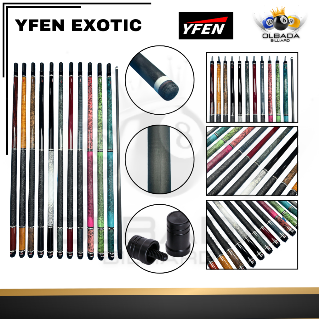 YFEN M Series Stick Billiard Carbon Jianying ORIGINAL 100% / Stik Billiard / Olbada / YFEN Jumpbreak