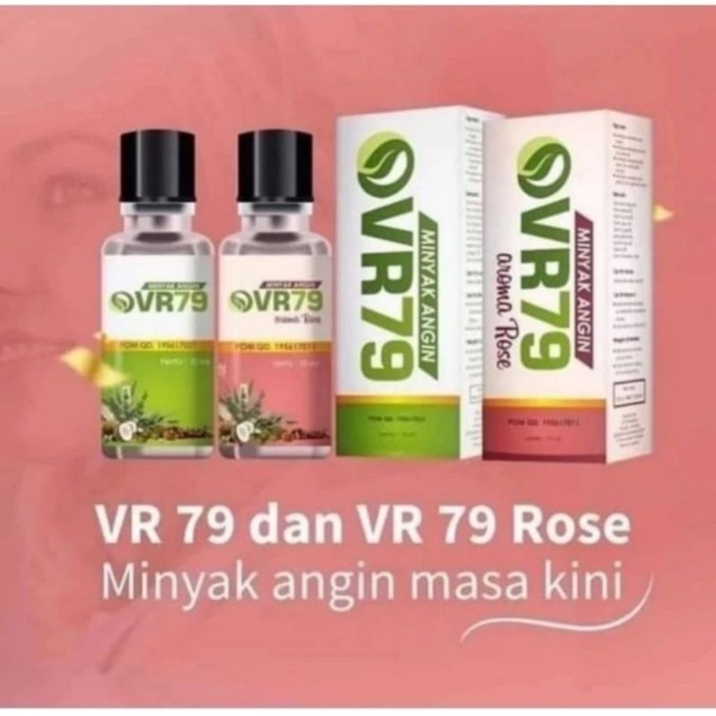 Minyak Angin Varash Vr79 & Vr79 Aroma Rose Original 100%