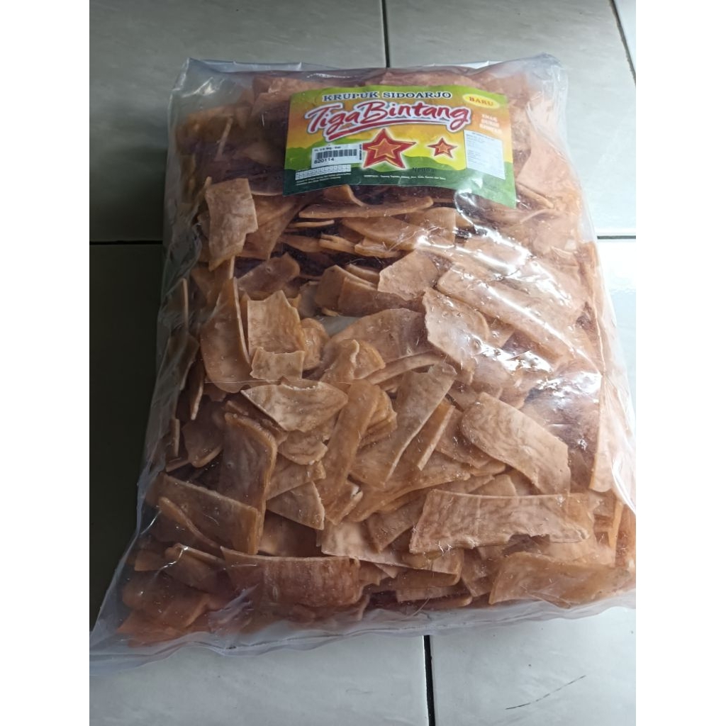 

krupuk udang rempelan MERAH jenis PL rempelan dari krupuk udang bintang tiga 5kg