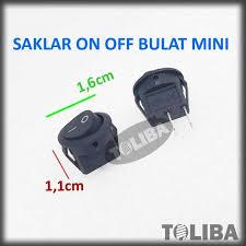 rocker saklar switch on off Kecil mini bulat 2 pin 2 kaki on-off bulat