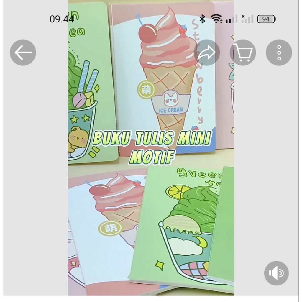 

1) Buku Tulis Mini MotifHyt