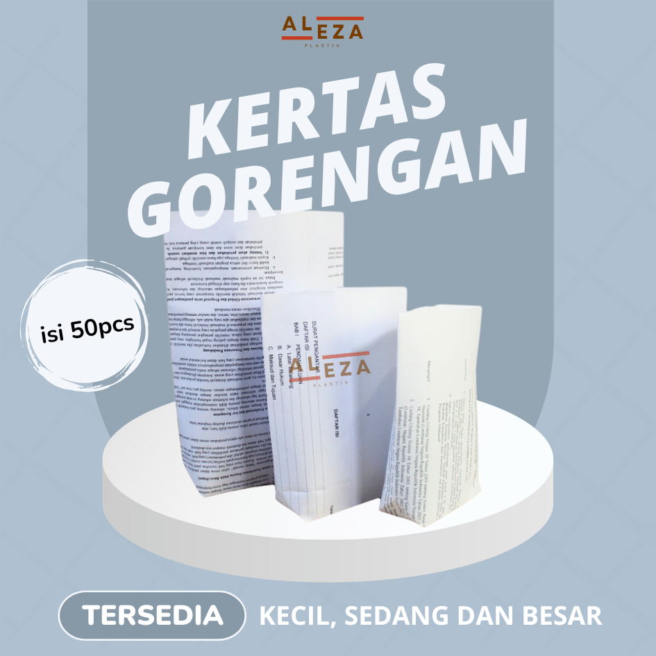 Kertas Gorengan | Paper snack | Kertas Snack isi 50pcs
