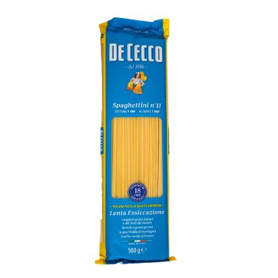 

De Cecco Spaghettini No. 11 500 g – Pasta Italia Premium