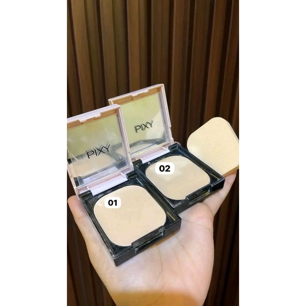 Ready bedak pixy pink kaca