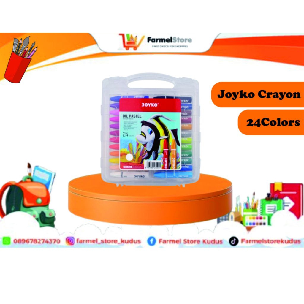 

Joyko Crayon Oil Pastel (Isi 24warna)