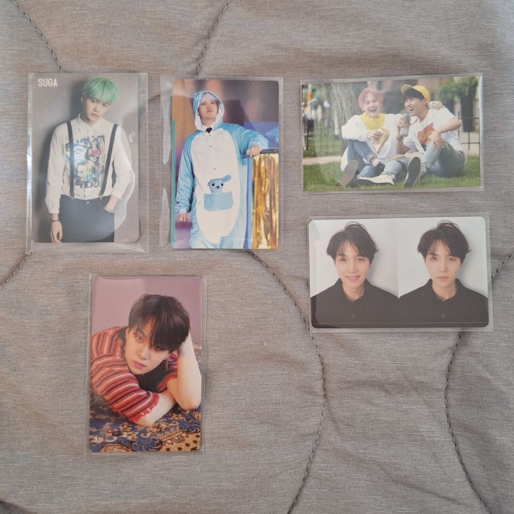 Photocard PC SUGA Yoongi OFFICIAL Now 3, BTS Run Japan, 4th Muster, Love Yourself Tear R, Tear O