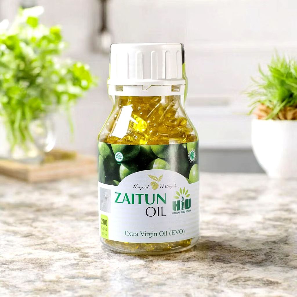 HIU MINYAK ZAITUN 200 KAPSUL - Extra Virgin Oil