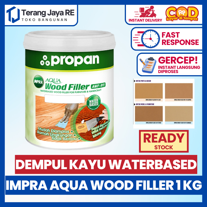 IMPRA AQUA WOOD FILLER AWF-911 (DEMPUL KAYU WATERBASED)