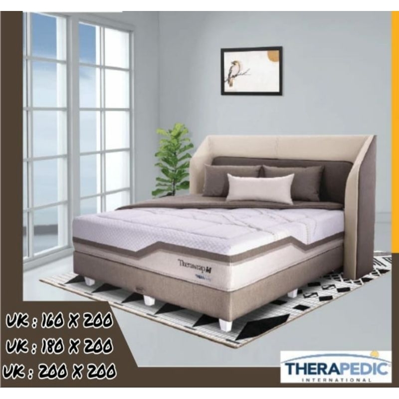 SET / Kasur Therapedic THERAWRAP M Spring Bed 160/180/200 springbed  160x200 180x200 200x200