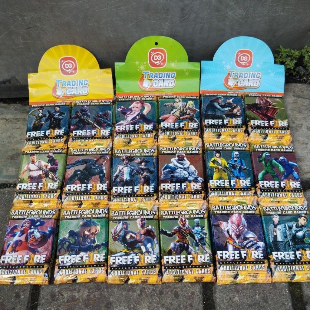 12 sachet Mainan Kartu FF New DG Trading Card Game Terbaru
