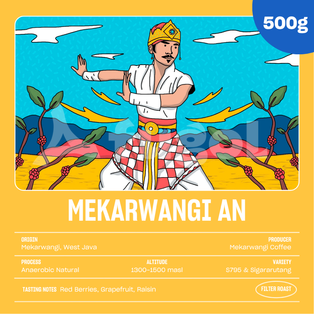 

Biji Kopi Arabika Mekarwangi Anaerobic Natural (500gr) Specialty Coffee Beans