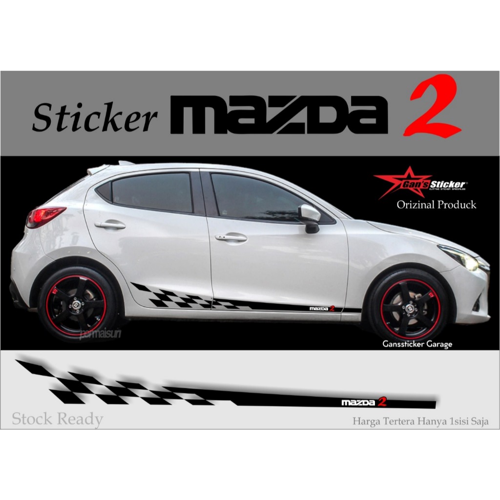 Sticker Cutting Mazda 2 Aksesoris Eksterior Mazda 2