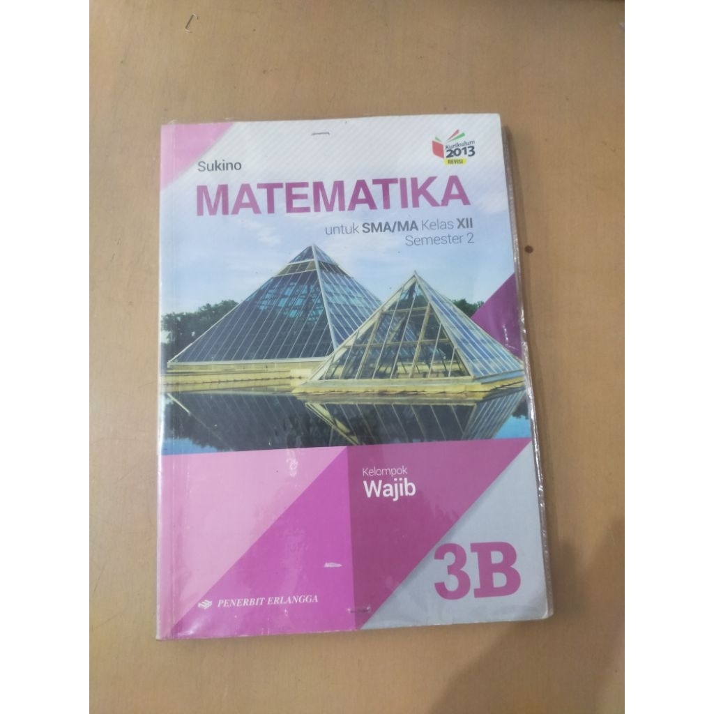 Buku pelajaran Matematika umum 3B - kelas XII semester 2 - Sukino - Erlangga