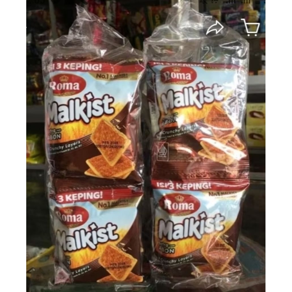 

Roma malkist abon 1 renceng 10 pcs