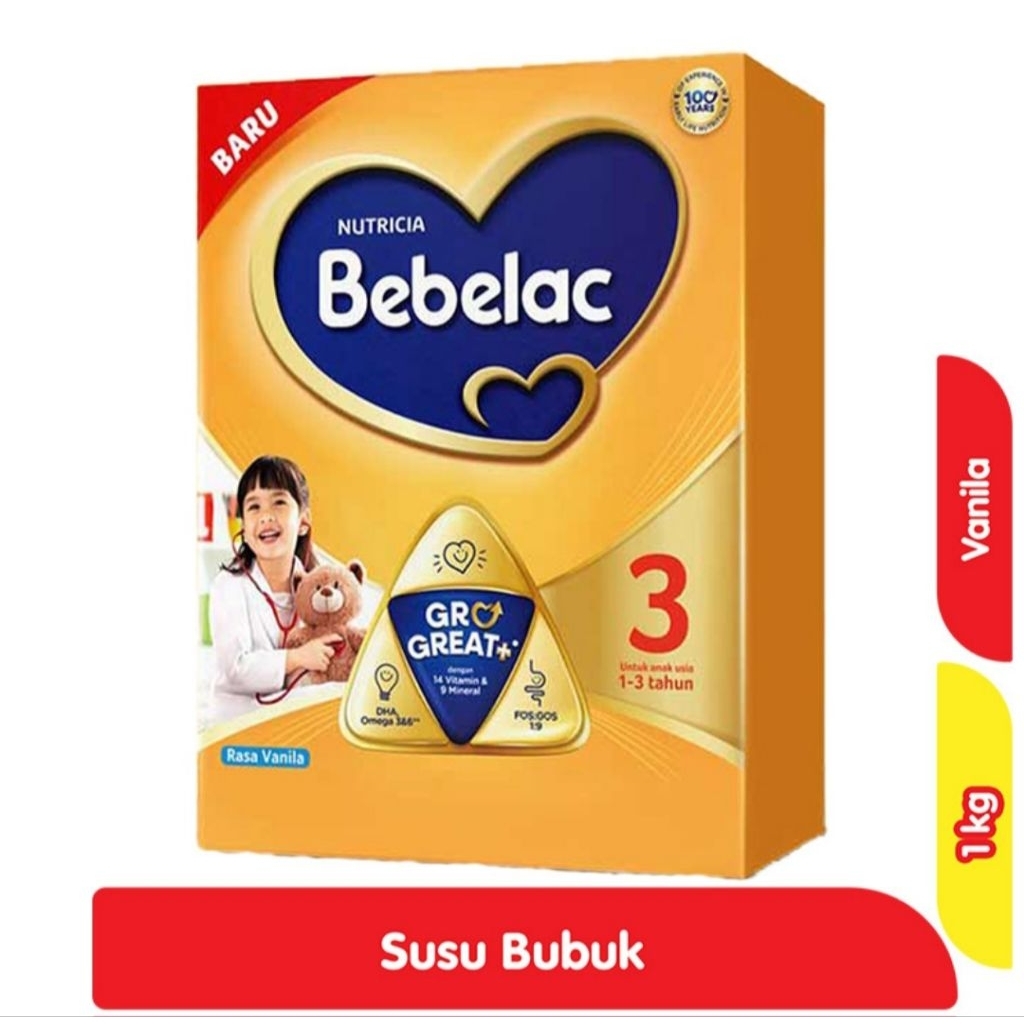 

Bebelac 3 GroGreat+ Vanila 1000G