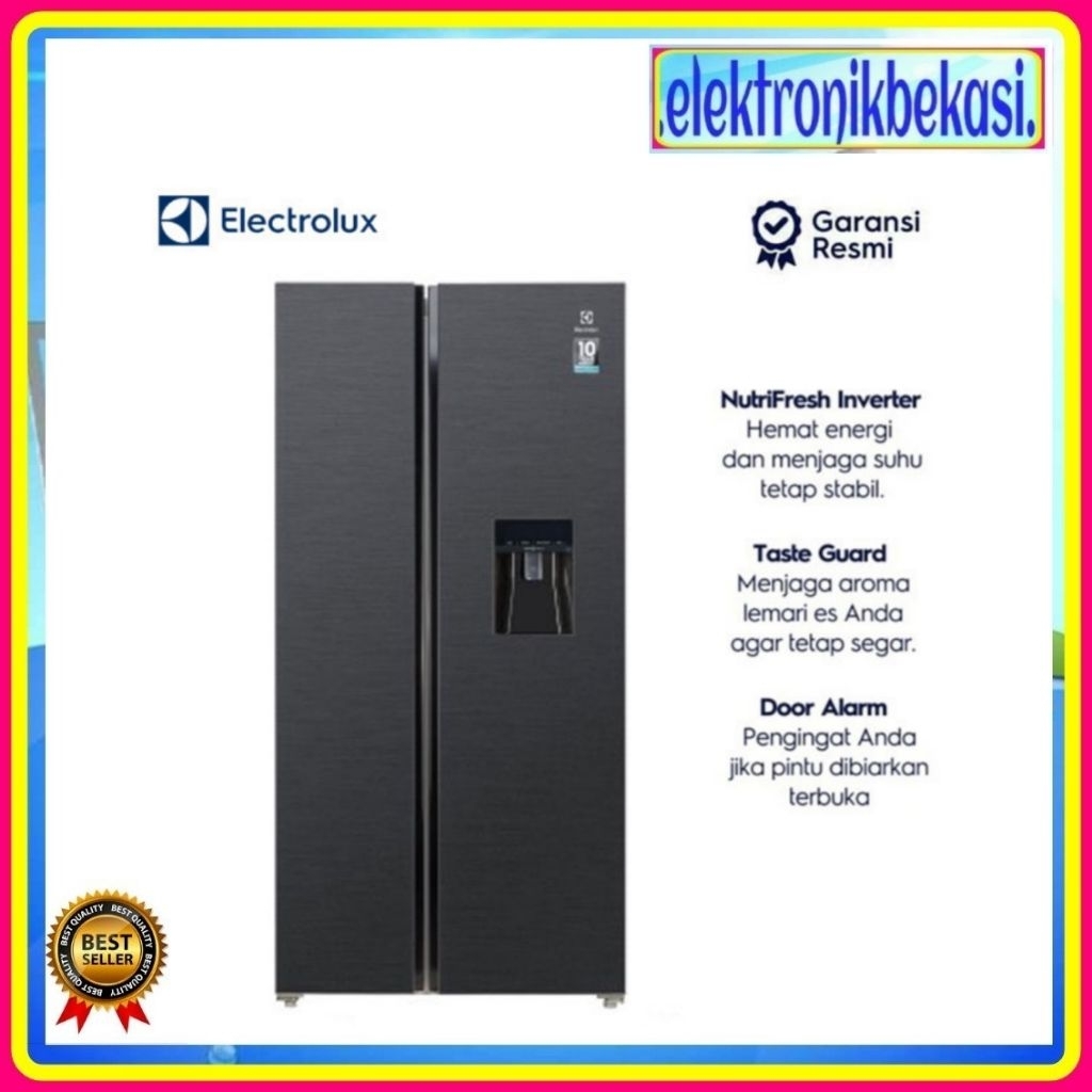 KULKAS ELECTROLUX SBS ESE 6141 A-BID / KULKAS ELECTROLUX ESE 6141 A-BID / ELECTROLUX SIDE BY SIDE ES