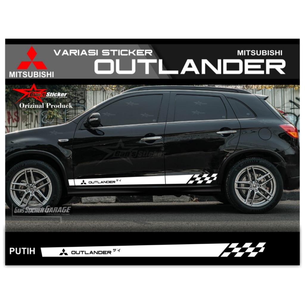 Sticker Mitsubishi Outlander Variasi Sticker Pintu Outlander