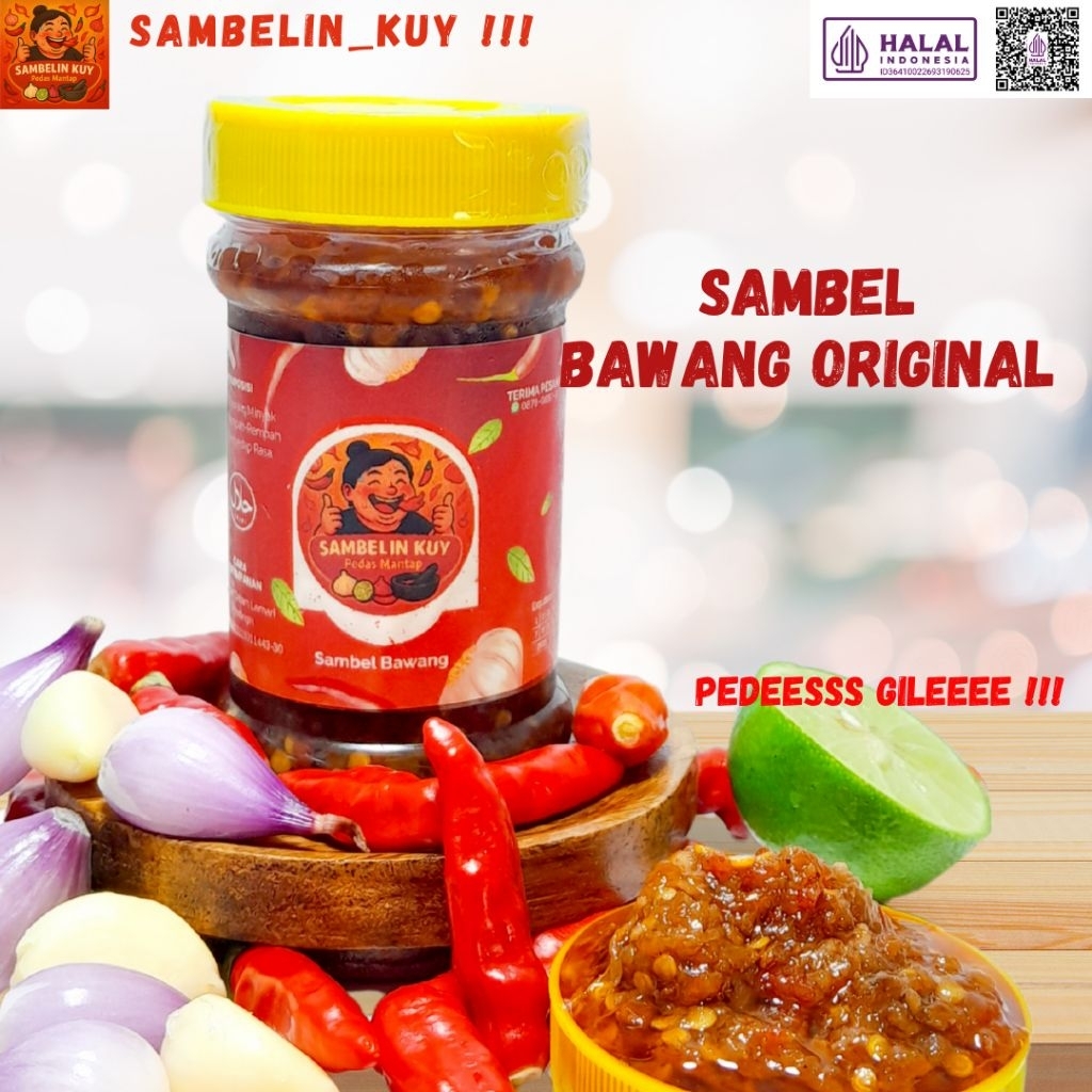 

Sambal Bawang Original Pedes Gileee