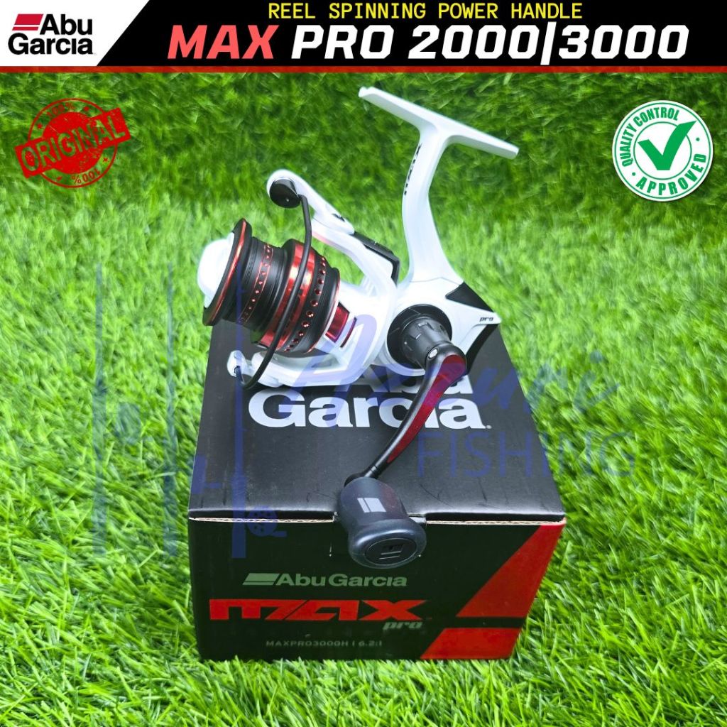 REEL ABU GARCIA MAX PRO 2000|3000 - POWER HANDLE | REEL GALATAMA | REEL SPINNING
